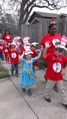 Dr. Seuss day parade