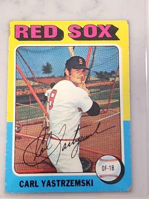 Red Sox 
 vintage
 carl yastrzemski
 sport card
 baseball
 MLB
 auction
 autograph
 sports