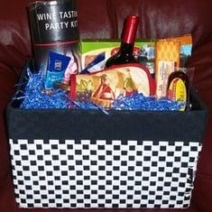 Gourmet Basket with Wine