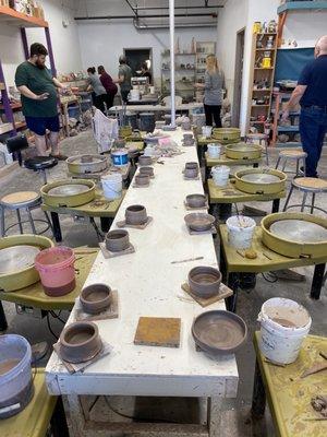 All our finished bowls!