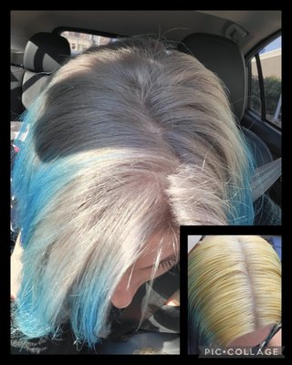 yellow to Silver toner