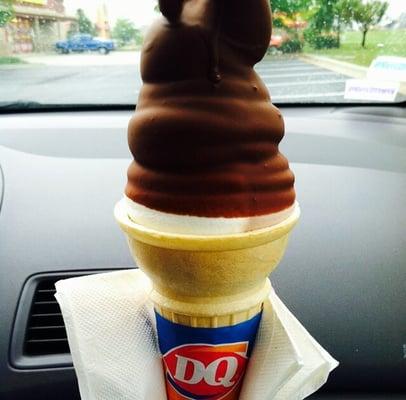 Chocolate dipped cone.. It's a classic that shouldn't be missed.