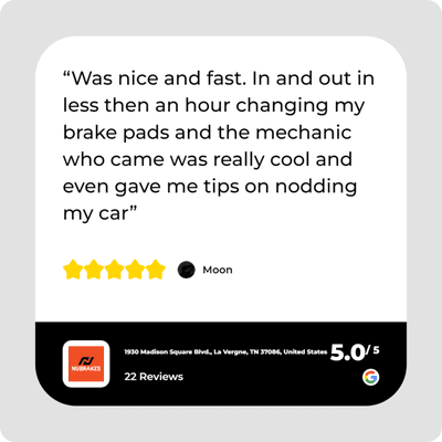 Nubrakes Customer Review