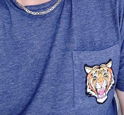 Custom t-shirt with tiger