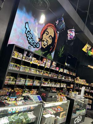 A large variety of blunts, cones, papers, wraps, etc for you to choose from!