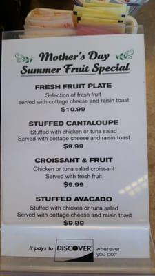 Summer fruit specials