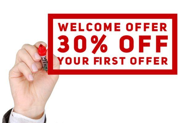 Welcome offer on Dry Cleaning.