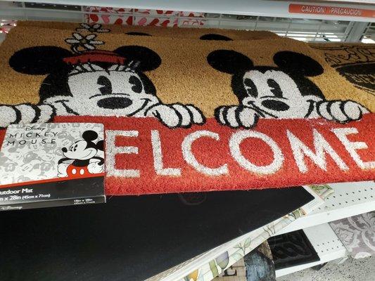 Mickey mouse welcome Mat