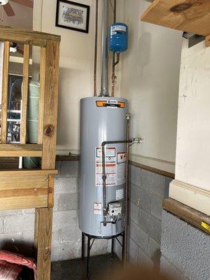 Water heater install