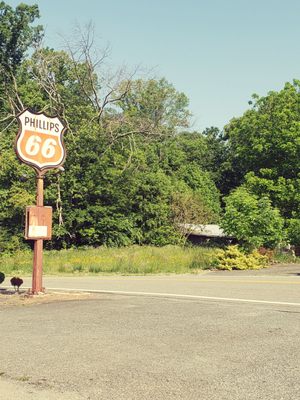 Sign off of the road.