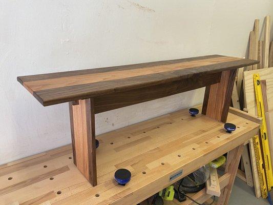 A bench I built in my woodshop