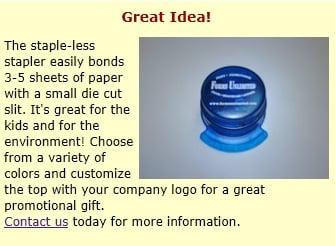 Let the professionals at Forms Unlimited assist you in choosing the perfect promotional product or apparel item.