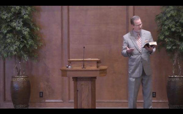 Paul White, our evangelist at Cedar Park preaching from God's word.