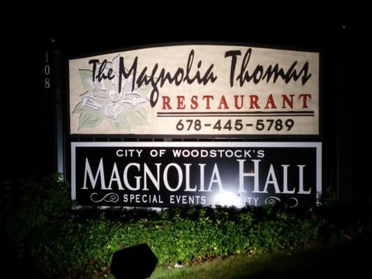 Magnolia Hall (behind The Magnolia Thomas Restaurant)