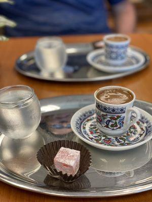 Turkish coffee and Turkish delight