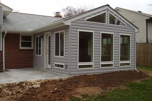 Exterior of Family Room Addition