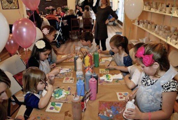 Pottery painting Birthday Party