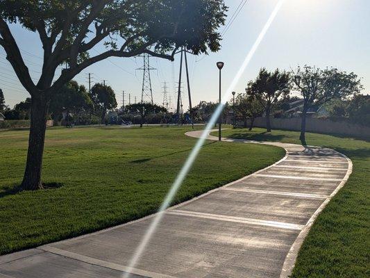 Walkway through the park