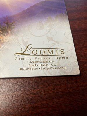 Loomis Family Funeral Home