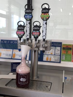 Blueberry kombucha fresh growler refill !