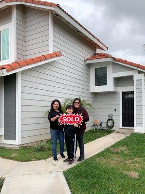 The Perez family closing on their first home. We also help all of our clients with financing.