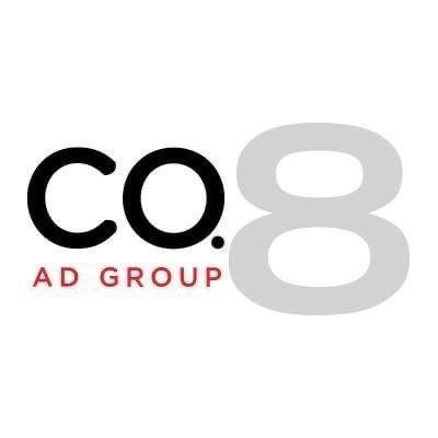 Company 8 Ad Group Logo | Black-CO Grey-8 Red-Ad-Group | Las Vegas