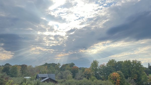 Gorgeous view from the back porch!