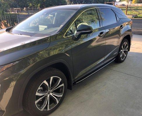 My running boards are installed. No thanks to Peterson Lexus service department.