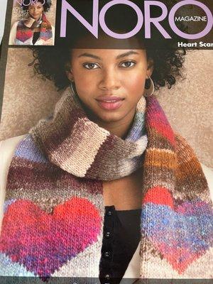 Noro Kureyon Heart Scarf Kit