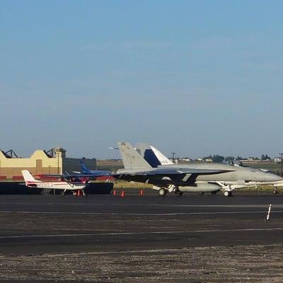 N3312J Parked by F/A-18