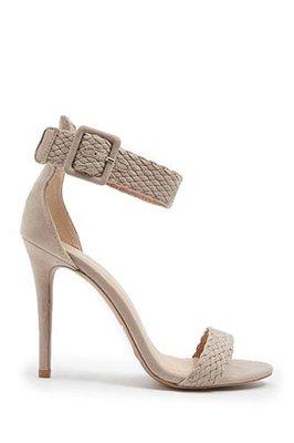 Faux heels taupe