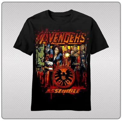 Avengers Juniors t-shirt sizes s,m,l,xl