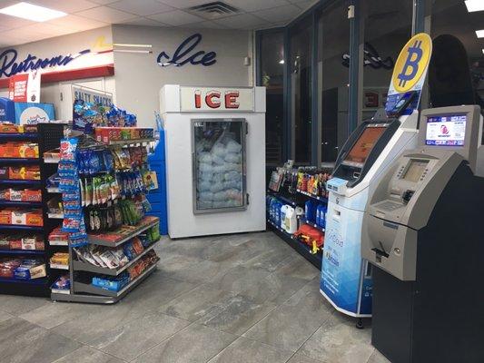 Ice, lottery and atm machine