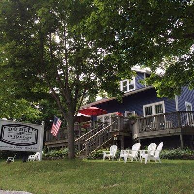 Exterior of the DC Deli.  The reviews are correct, a great lunch spot in Bailey's Harbor.