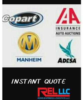 Need a vehicle picked up at any auction call for a quote