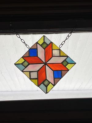 Creation from a one day stained glass class