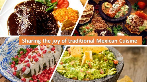 Slide example of a Powerpoint presentation promoting a Mexican Restaurant