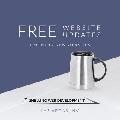 Free website updates for one month on new website purchases - Snelling Web Development