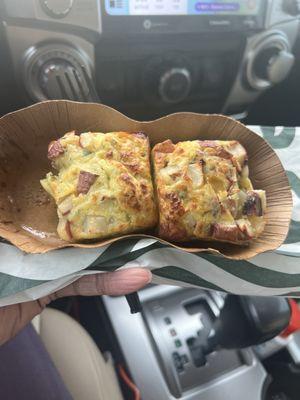 Starbucks potato squares/bites