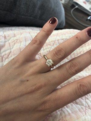 DAVID,I cannot thank you enough! Thank you for your help designing the most beautiful ring! You are the best/highly recommend you to others!