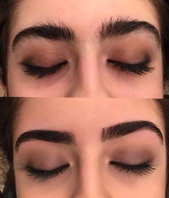 Eyebrow shaping