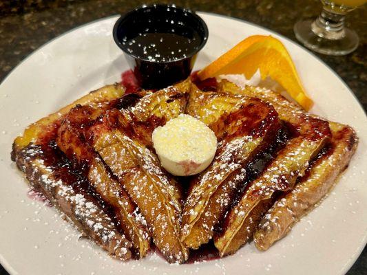 French Toast w/ huckleberry syrup