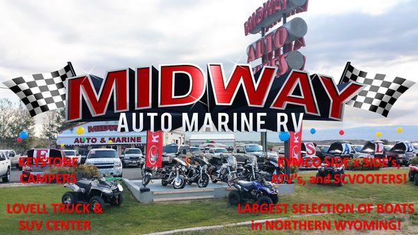 Largest selection of pre-owned family boats, Autos and New RV's in Northern WY.