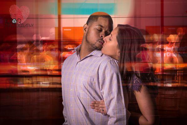 Creative engagement photography