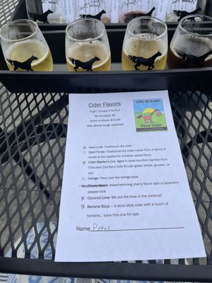 Cider tasting