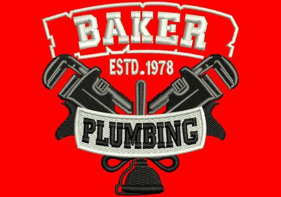 Custom embroidery for Baker Plumbing