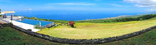 Panoramic view of Kona coast