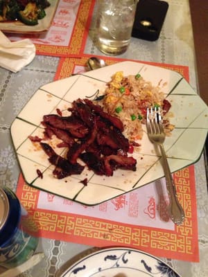 Boneless Spare Ribs w/ Fried Rice.