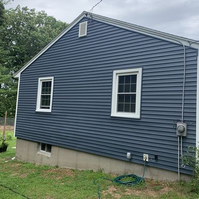 Finished Certainteed Main St siding and Harvey Windows, Tewksbury Ma