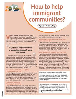 Helping Immigrant Communities - English